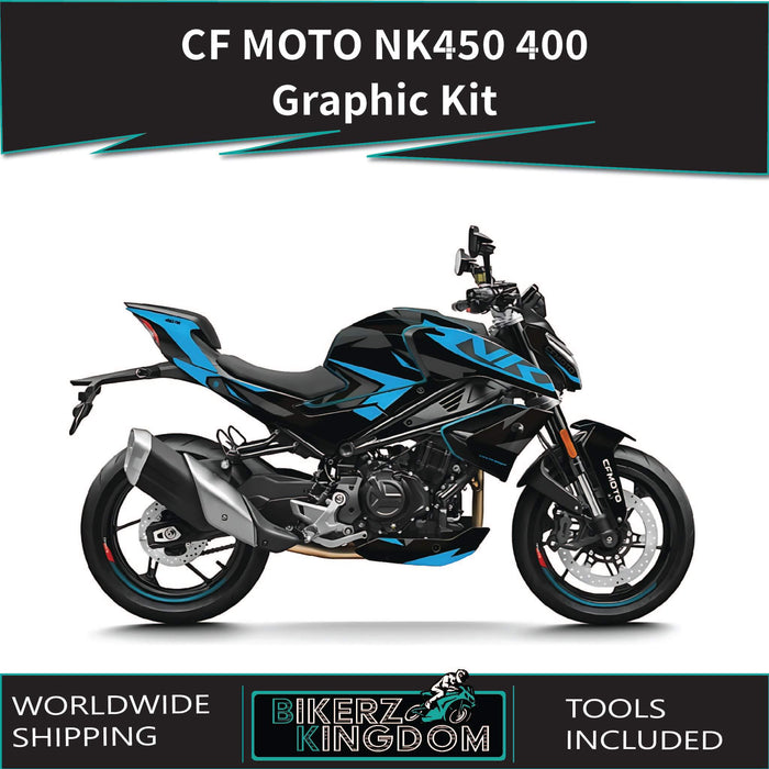 CF Moto NK450 2023-2024 Blues Theme Graphic Kit