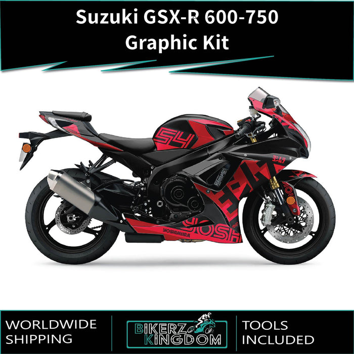 SUZUKI GSX-R 600 / 750 Graphic Kit fits GSX-R 600 2011-2024 Models