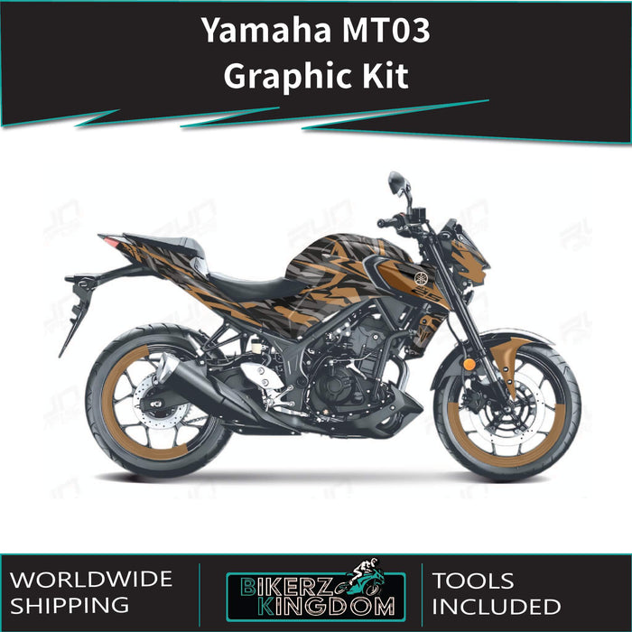 YAMAHA MT03 Funky Graphic Kit 2014-2024 Models