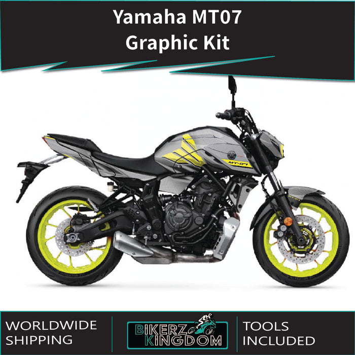 YAMAHA MT07 Graphics Kit 2014-2024 Wings Design MT07 Decal Set