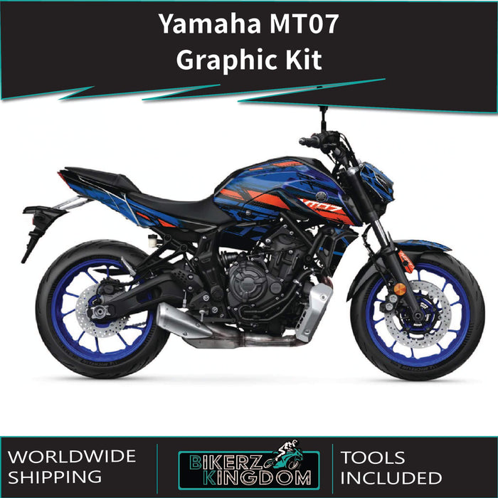 YAMAHA MT07 Graphics Kit 2014-2024 MT07 Decal Set