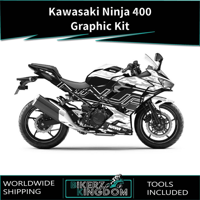 Kawasaki Ninja 300 2012-2016 Rossi Shark thema grafische kit