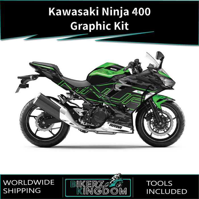 Kawasaki Ninja 300 2012-2016 Rossi Shark thema grafische kit