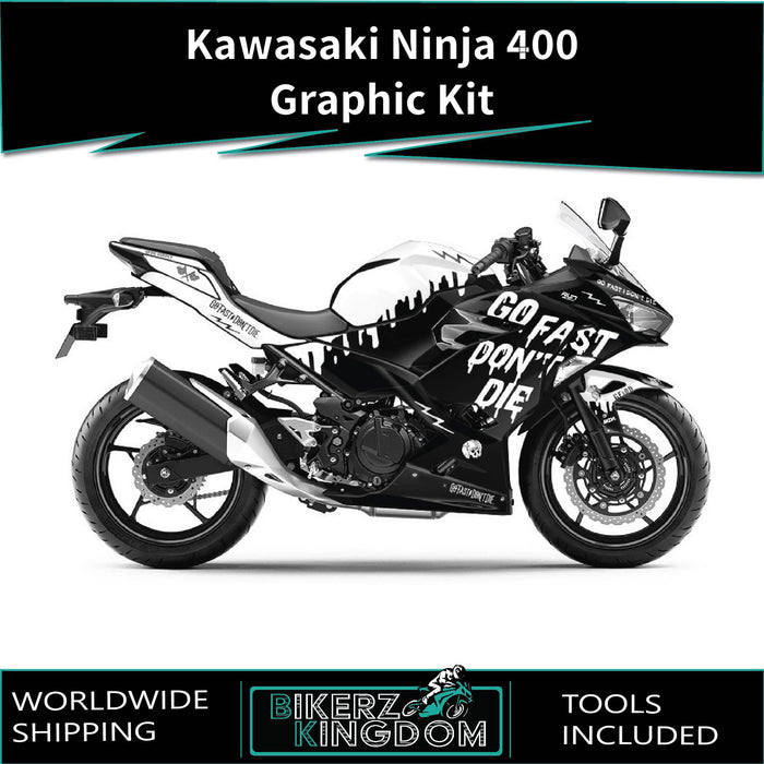 Kawasaki Ninja 300 2012-2016 Rossi Shark thema grafische kit