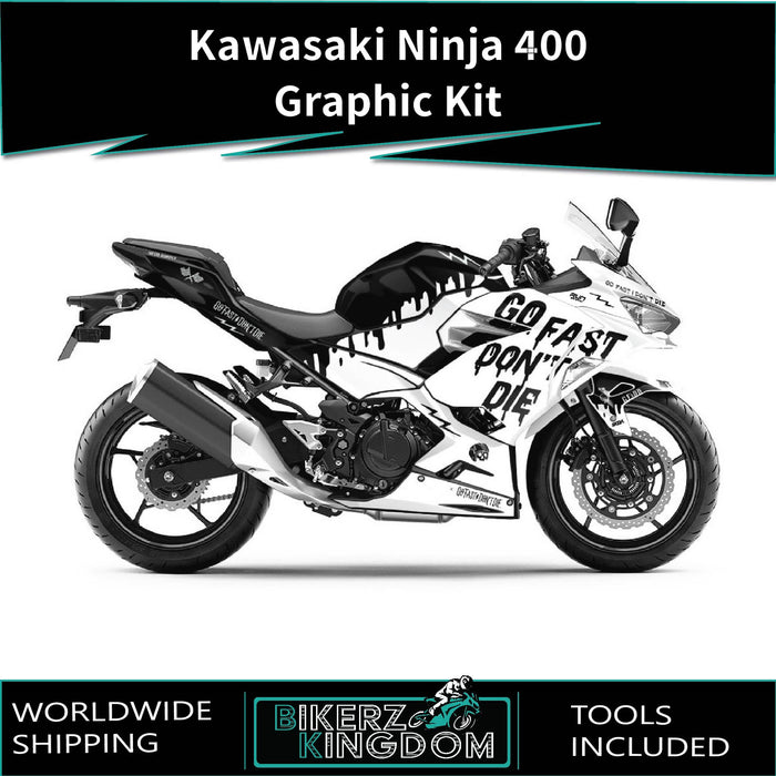 Kawasaki Ninja 300 2012-2016 Rossi Shark thema grafische kit