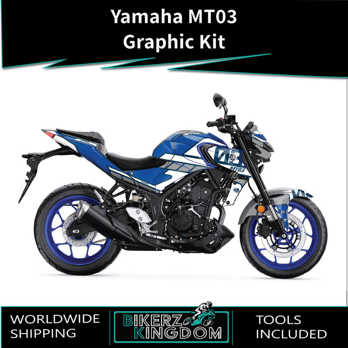 YAMAHA MT03 Chequered Graphic Kit 2014-2024 Models