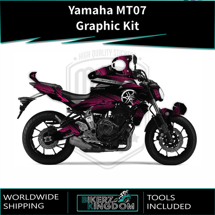 YAMAHA MT07 Graphics Kit 2014-2024 MGD4 Design MT07 Decal Set