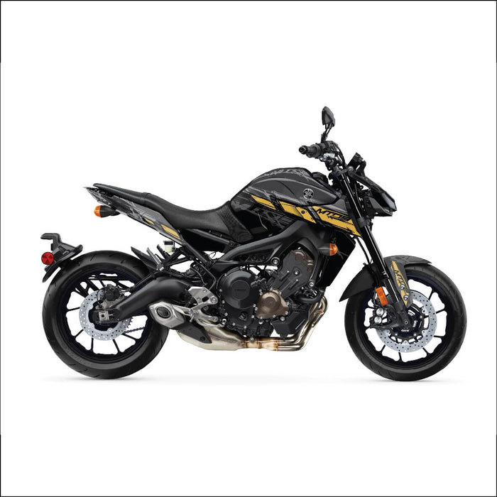 Yamaha MT07 grafische kit past op de grijze sticker van 2014 - 2017