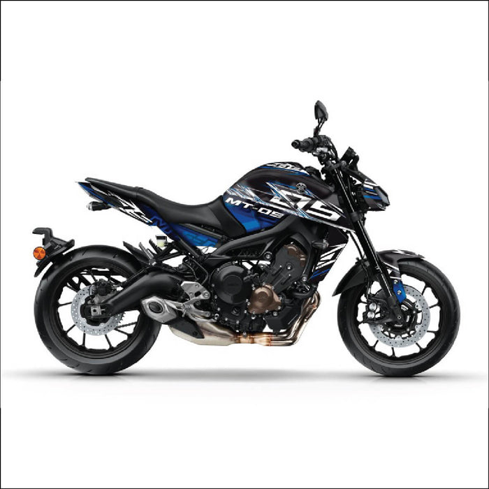 YAMAHA MT-09 Gadient Blue Stripes Graphic Kit 2014-2024