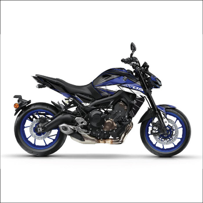 Yamaha MT07 grafische kit past op de grijze sticker van 2014 - 2017