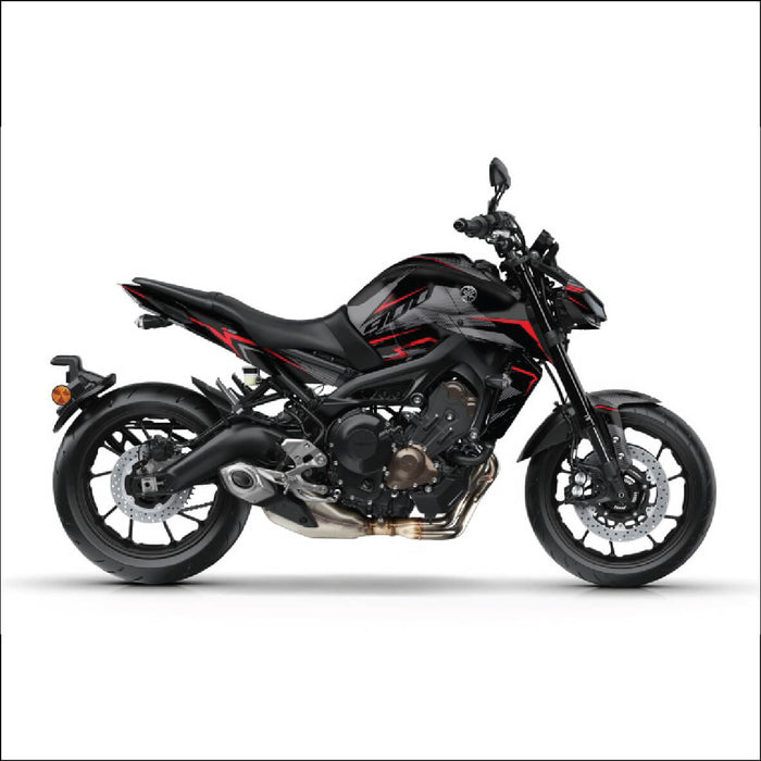 Yamaha MT07 grafische kit past op de grijze sticker van 2014 - 2017