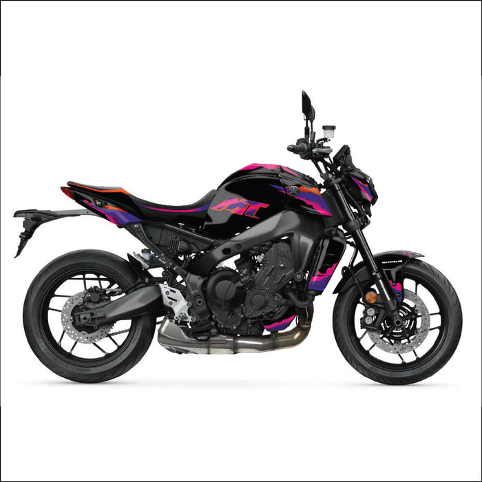 YAMAHA MT-09 Black and Pink Graphic Kit 2020-2023