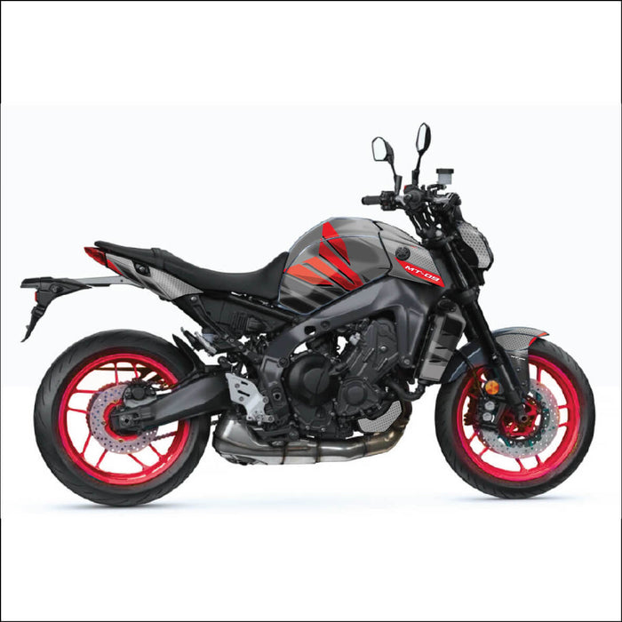 YAMAHA MT09 Grey and Red Graphic Kit 2014-2024