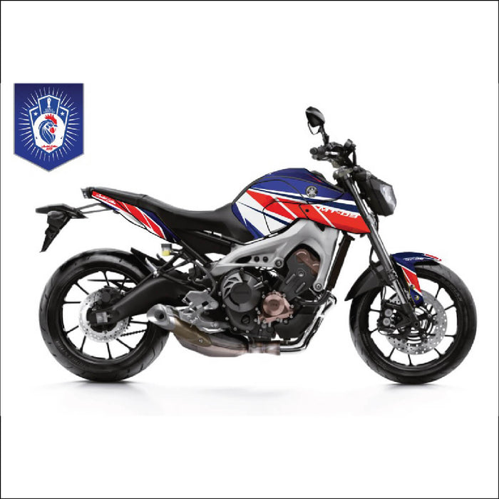 YAMAHA MT09 French National Team Theme Graphic Kit 2014-2024