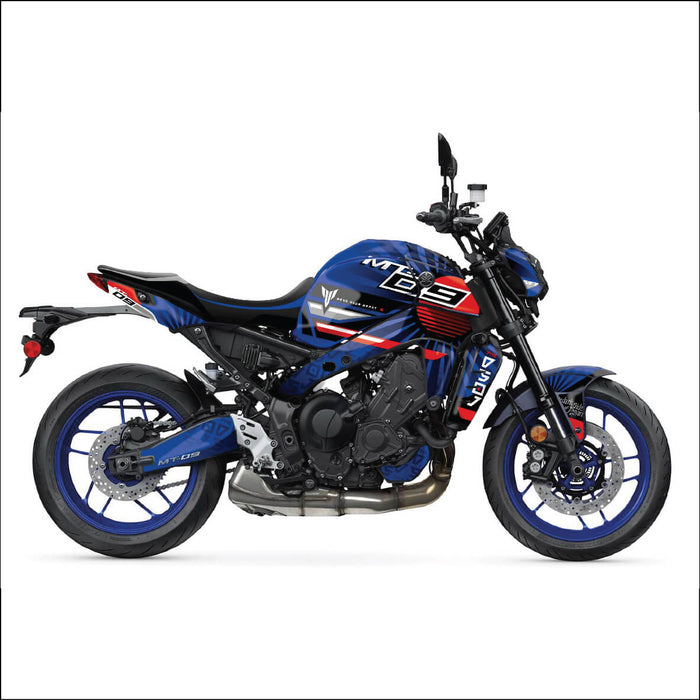 Yamaha MT07 grafische kit past op de grijze sticker van 2014 - 2017