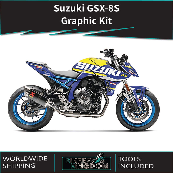 Yamaha MT07 grafische kit past op de grijze sticker van 2014 - 2017