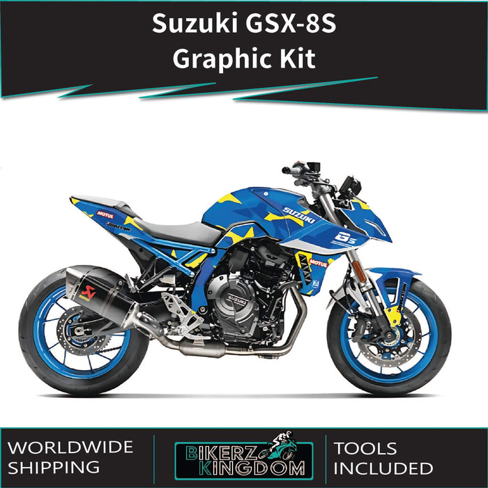 Yamaha MT07 grafische kit past op de grijze sticker van 2014 - 2017