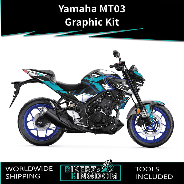 YAMAHA MT03 Graphic Kit 2014-2024 Models