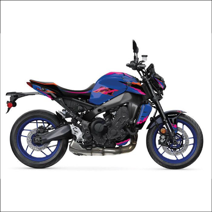 Yamaha MT07 grafische kit past op de grijze sticker van 2014 - 2017