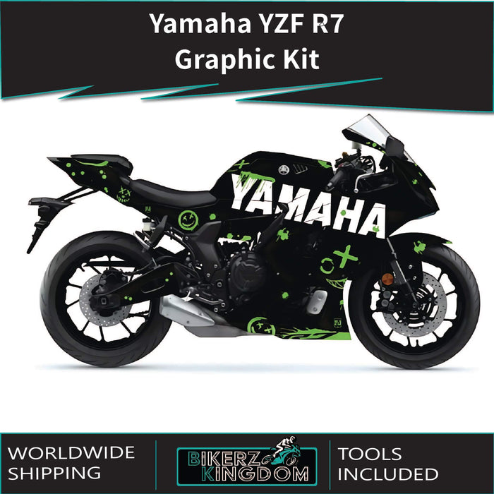 Yamaha YZF R7 Paint Splat Graphic Kit 2021-2024 Models