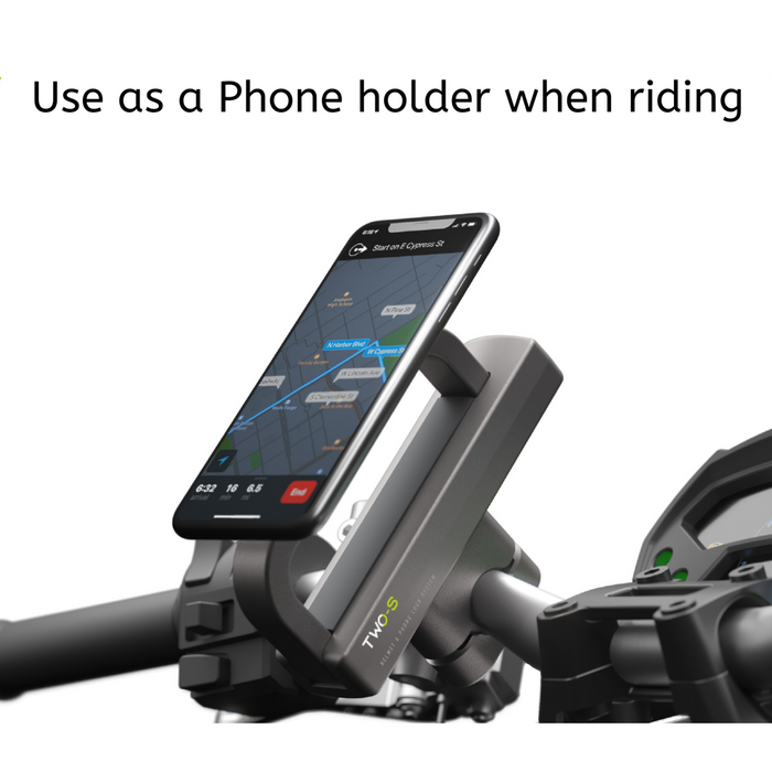 2 in 1 Motorcycle Phone Holder and Helmet Lock System Universal and Durable